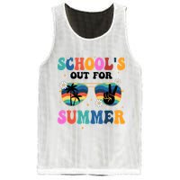 Schools Out For Summer Hippie Retro Mesh Reversible Basketball Jersey Tank