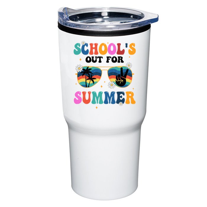 Schools Out For Summer Hippie Retro Tumbler