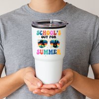 Schools Out For Summer Hippie Retro Tumbler