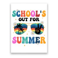 Schools Out For Summer Hippie Retro Poster
