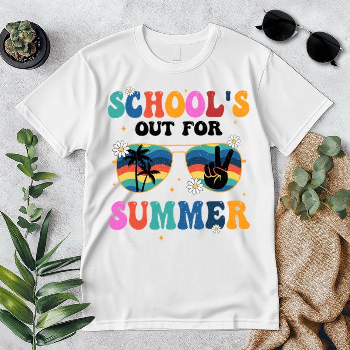 Schools Out For Summer Hippie Retro Premium T-Shirt