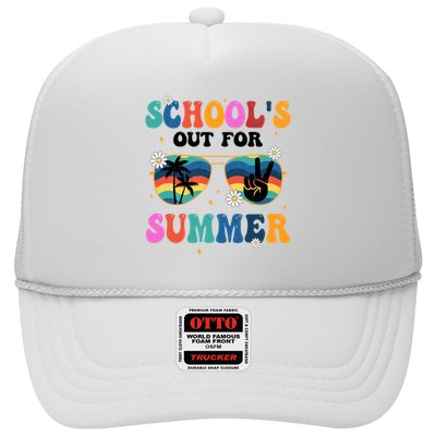 Schools Out For Summer Hippie Retro Trucker Hat