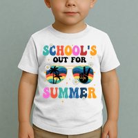 Schools Out For Summer Hippie Retro Toddler T-Shirt