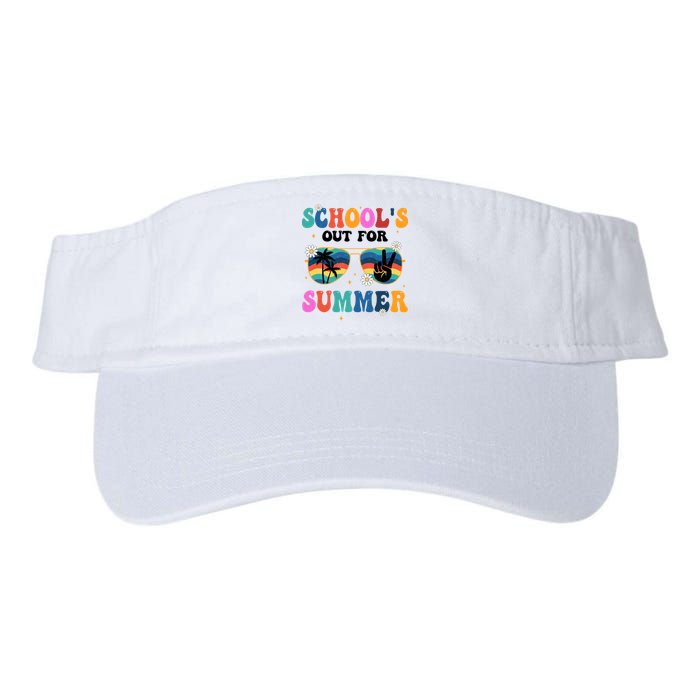 Schools Out For Summer Hippie Retro Visor