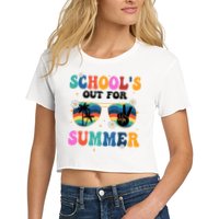 Schools Out For Summer Hippie Retro Crop Top