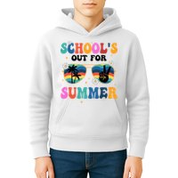 Schools Out For Summer Hippie Retro Kids Hoodie
