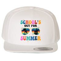 Schools Out For Summer Hippie Retro Wool Snapback Cap