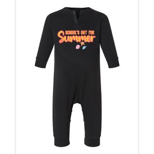 Schools Out For Summer Cute Infant Fleece One Piece