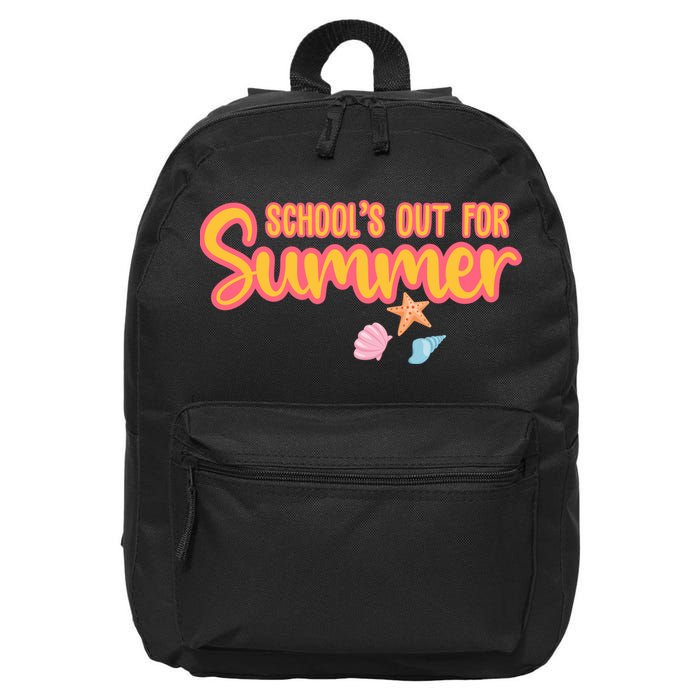 Schools Out For Summer Cute 16 in Basic Backpack