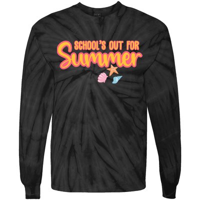 Schools Out For Summer Cute Tie-Dye Long Sleeve Shirt