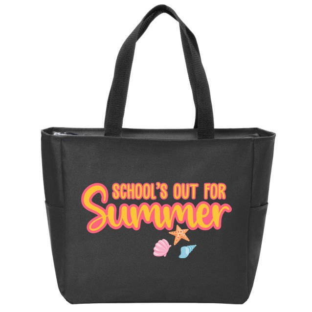 Schools Out For Summer Cute Zip Tote Bag