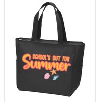 Schools Out For Summer Cute Zip Tote Bag