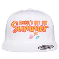 Schools Out For Summer Cute Flat Bill Trucker Hat