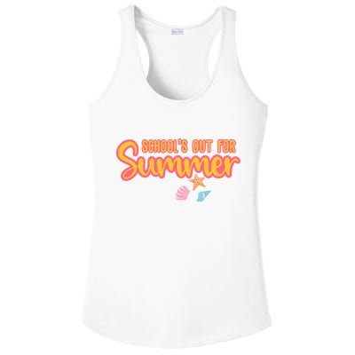 Schools Out For Summer Cute Ladies PosiCharge Competitor Racerback Tank