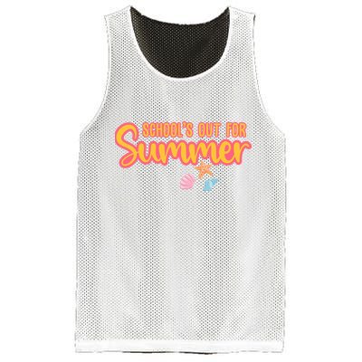 Schools Out For Summer Cute Mesh Reversible Basketball Jersey Tank