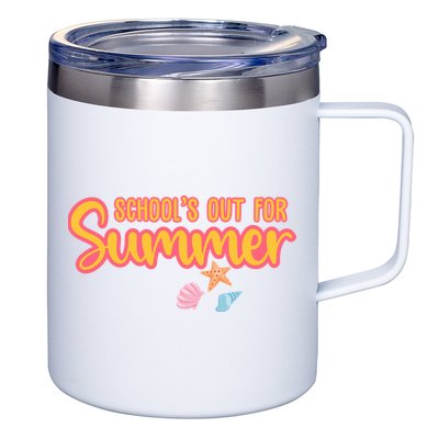 Schools Out For Summer Cute 12oz Stainless Steel Coffee Mug