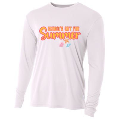 Schools Out For Summer Cute Cooling Performance Long Sleeve Crew