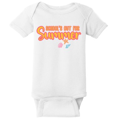 Schools Out For Summer Cute Baby Bodysuit