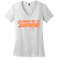 Schools Out For Summer Cute Women's V-Neck T-Shirt