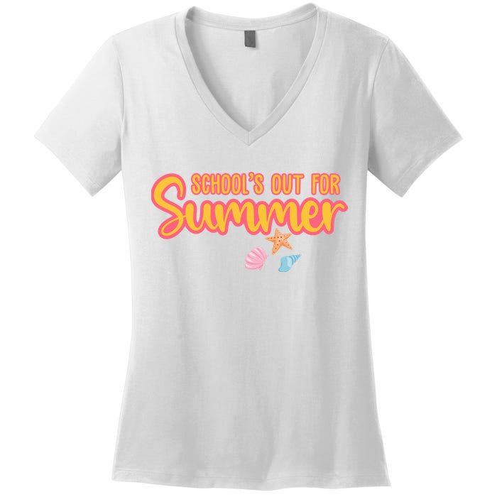 Schools Out For Summer Cute Women's V-Neck T-Shirt