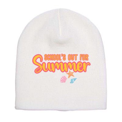 Schools Out For Summer Cute Short Acrylic Beanie