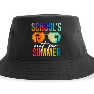 Schools Out For Summer Graduation Students Teacher Sustainable Bucket Hat