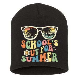 School's Out For Summer Graduation Teacher Sunglasses Retro Short Acrylic Beanie