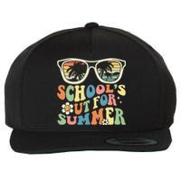 School's Out For Summer Graduation Teacher Sunglasses Retro Wool Snapback Cap