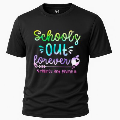 Schools Out Forever Retired & Loving It Funny Teacher Summer Performance Shirt