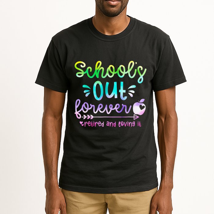 Schools Out Forever Retired & Loving It Funny Teacher Summer Tall T-Shirt