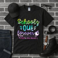 Schools Out Forever Retired & Loving It Funny Teacher Summer Tall T-Shirt