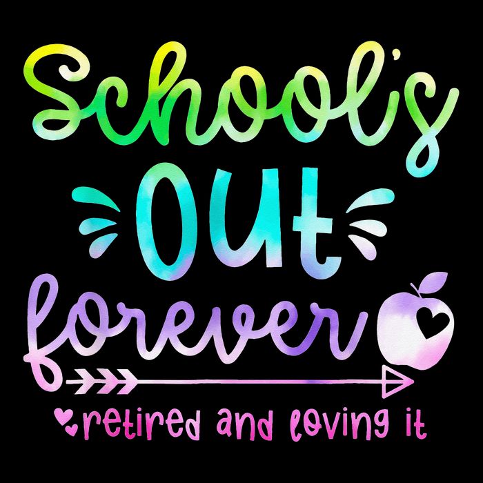 Schools Out Forever Retired & Loving It Funny Teacher Summer Sustainable Bucket Hat