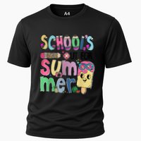 Schools Out For Summer Teacher Summer Vacation Cooling Performance Crew T-Shirt