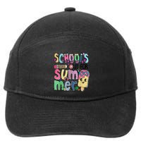 Schools Out For Summer Teacher Summer Vacation 7-Panel Snapback Hat