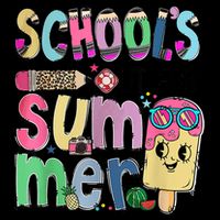 Schools Out For Summer Teacher Summer Vacation Drawstring Bag