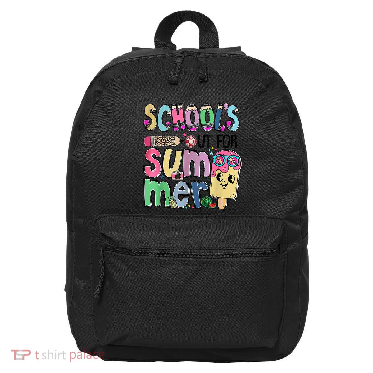Schools Out For Summer Teacher Summer Vacation 16 in Basic Backpack