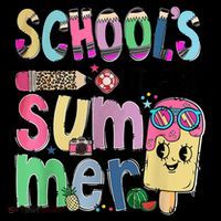 Schools Out For Summer Teacher Summer Vacation 16 in Basic Backpack
