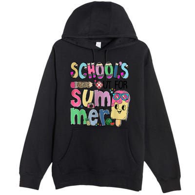 Schools Out For Summer Teacher Summer Vacation Premium Pullover Hoodie