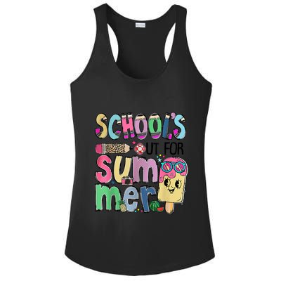 Schools Out For Summer Teacher Summer Vacation Ladies PosiCharge Competitor Racerback Tank