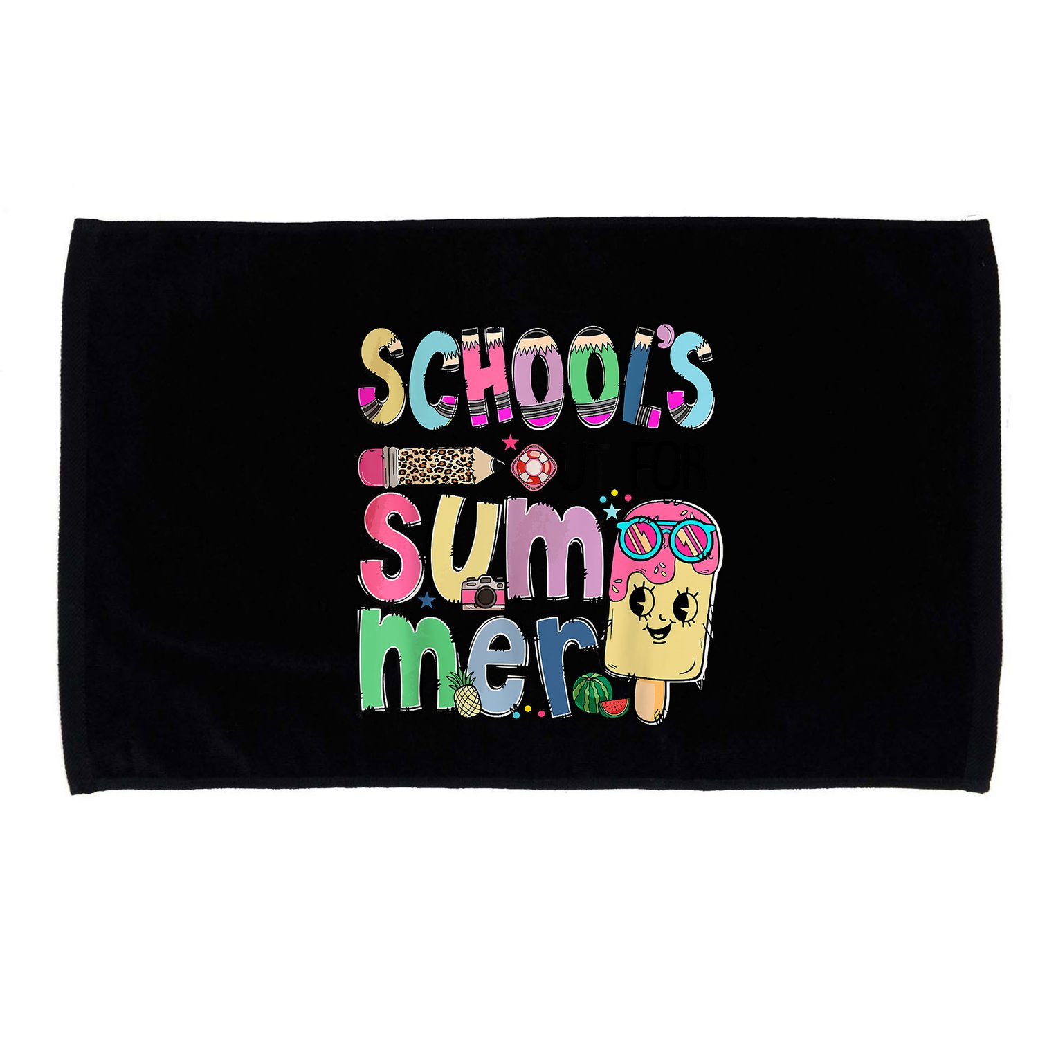 Schools Out For Summer Teacher Summer Vacation Microfiber Hand Towel
