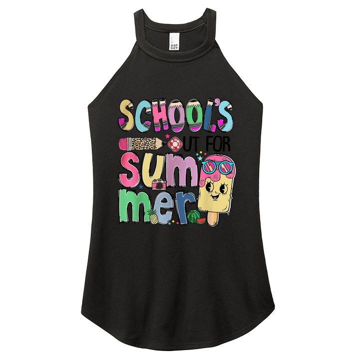 Schools Out For Summer Teacher Summer Vacation Women's Perfect Tri Rocker Tank