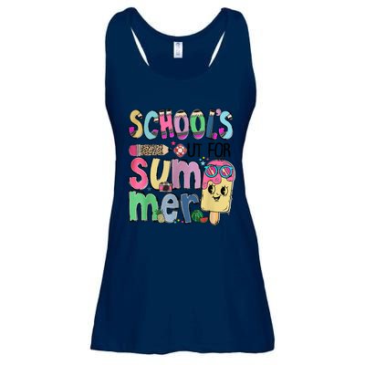 Schools Out For Summer Teacher Summer Vacation Ladies Essential Flowy Tank