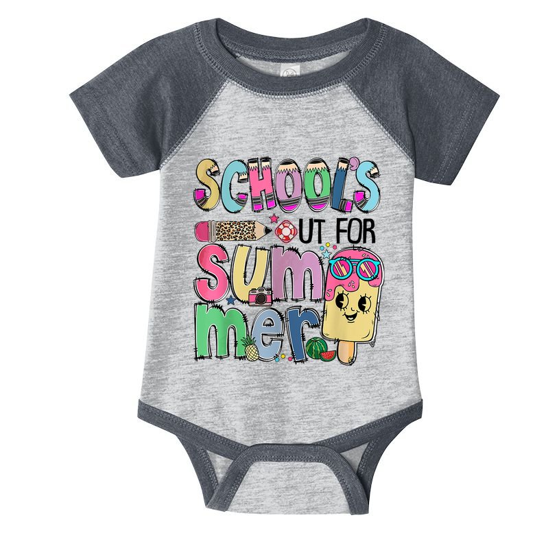 Schools Out For Summer Teacher Summer Vacation Infant Baby Jersey Bodysuit