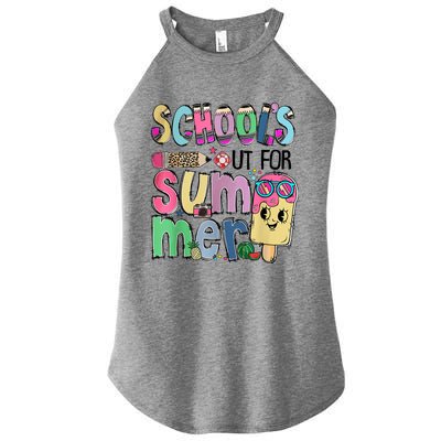 Schools Out For Summer Teacher Summer Vacation Women’s Perfect Tri Rocker Tank