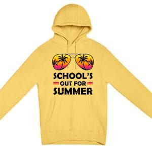 School's Out For Summer Palm Trees Premium Pullover Hoodie