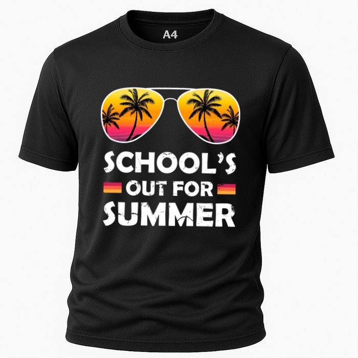 School's Out For Summer Palm Trees Performance Shirt