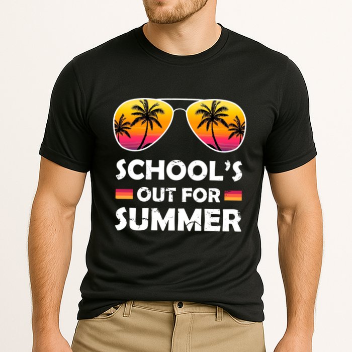School's Out For Summer Palm Trees Performance Shirt