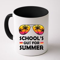 School's Out For Summer Palm Trees Mug