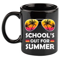School's Out For Summer Palm Trees 11oz C Handle Ceramic Mug