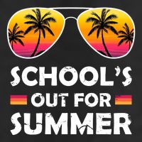 School's Out For Summer Palm Trees Beanie